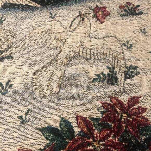 Christmas Angel with Doves - Lynn Bywaters - Cotton Woven Blanket Throw/Tapestry - Picture 3 of 6
